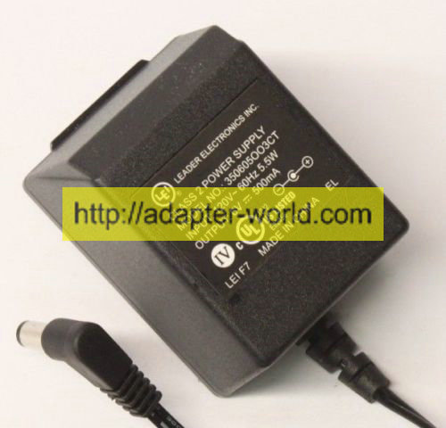 *100% Brand NEW* LEI Output 6V 500mA 6 Volt for 350605003CT AC Power Supply Adapter Charger Free shipping!